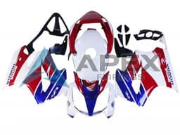 White Red Blue Motul - Honda VFR800 Interceptor RC46 (2002-2016) ABS Fairings | Apex Fairings — view 1