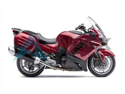 Burgundy Black - Kawasaki GTR1400 / ZG1400 (2007-2009) ABS Fairings | Apex Fairings — view 1