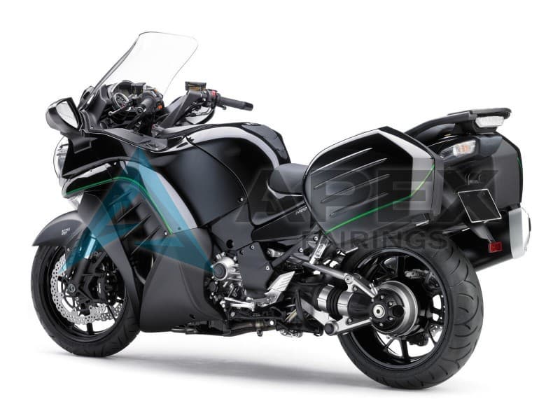 Matte Black Green Line - Kawasaki GTR1400 / ZG1400 (2007-2009) ABS Fairings | Apex Fairings