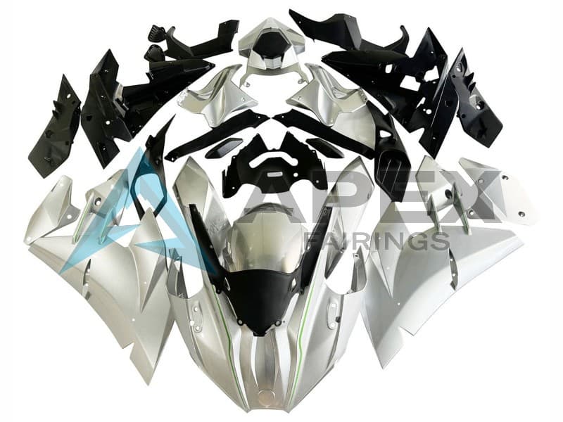 Silver - Kawasaki Ninja H2 (2015-2022) ABS Fairings | Apex Fairings