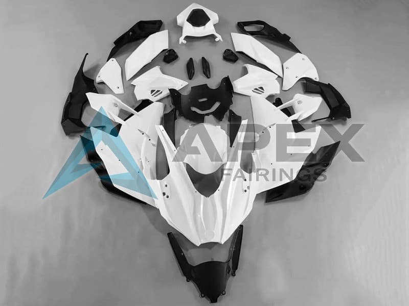 White - Kawasaki Ninja H2 (2015-2022) ABS Fairings | Apex Fairings