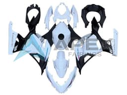 White Black - Kawasaki Ninja400 / EX400 (2018-2025) ABS Fairings — Style FE61 | Apex Fairings — view 1