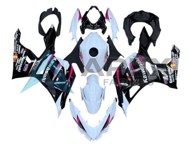 White Pink Black - Kawasaki Ninja400 / EX400 (2018-2025) ABS Fairings | Apex Fairings