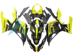 Yellow Black Monster - Kawasaki Ninja400 / EX400 (2018-2025) ABS Fairings | Apex Fairings — view 1