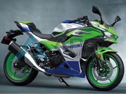 Silver Green Blue - Kawasaki Ninja500 / EX500 (2024-2025) ABS Fairings | Apex Fairings — view 1