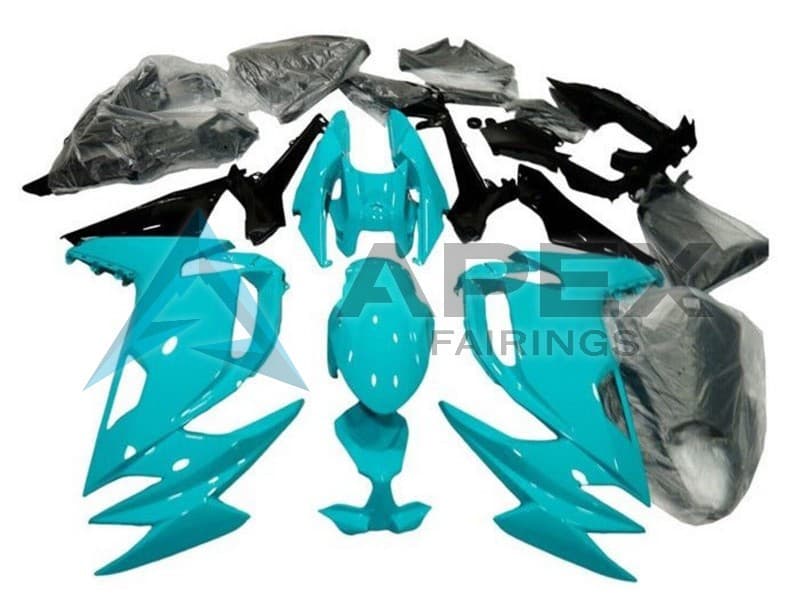 Light Blue Black - Kawasaki Ninja650 / Ninja650R (2020-2026) ABS Fairings | Apex Fairings