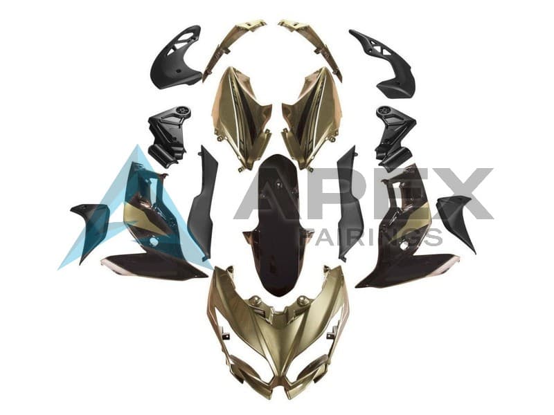 Glossy Black  Versys - Kawasaki Versys650 (2022-2025) ABS Fairings | Apex Fairings