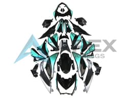 Light Blue Glossy Black Silver - Kawasaki Z1000 (2014-2016) ABS Fairings | Apex Fairings — view 1