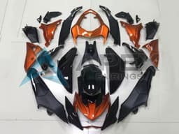 Orange Glossy Black Matte Black - Kawasaki Z1000 (2014-2016) ABS Fairings | Apex Fairings — view 1
