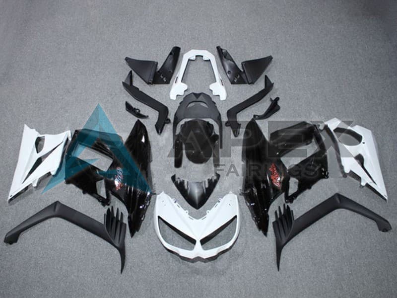 White Glossy Black Red - Kawasaki Z1000SX (2011-2016) ABS Fairings | Apex Fairings