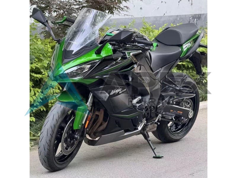 Black Grey Green - Kawasaki Z1000SX (2020-2026) ABS Fairings | Apex Fairings