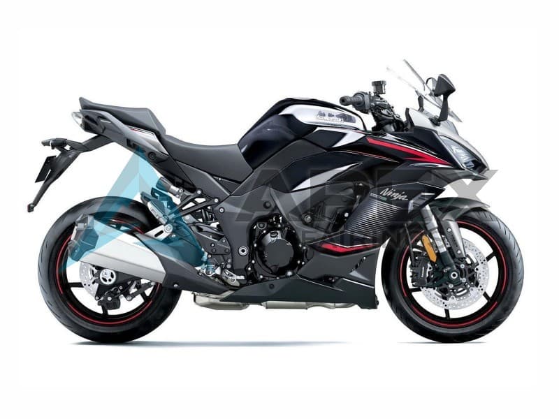 Black Silver - Kawasaki Z1000SX (2020-2026) ABS Fairings | Apex Fairings