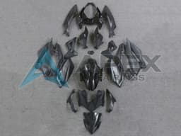 Matte Black Glossy Black - Kawasaki Z400 (2018-2025) ABS Fairings | Apex Fairings — view 1
