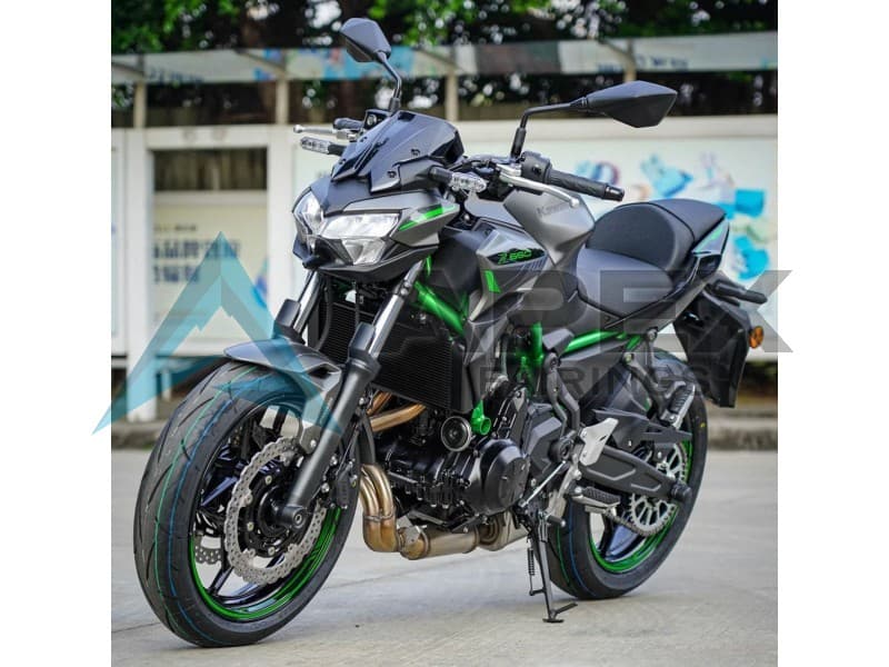 Black Green - Kawasaki Z650 (2020-2025) ABS Fairings | Apex Fairings