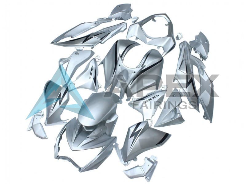 Matte Silver - Kawasaki Z800 (2013-2016) ABS Fairings | Apex Fairings