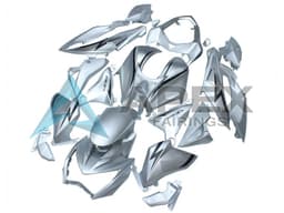 Matte Silver - Kawasaki Z800 (2013-2016) ABS Fairings | Apex Fairings — view 1