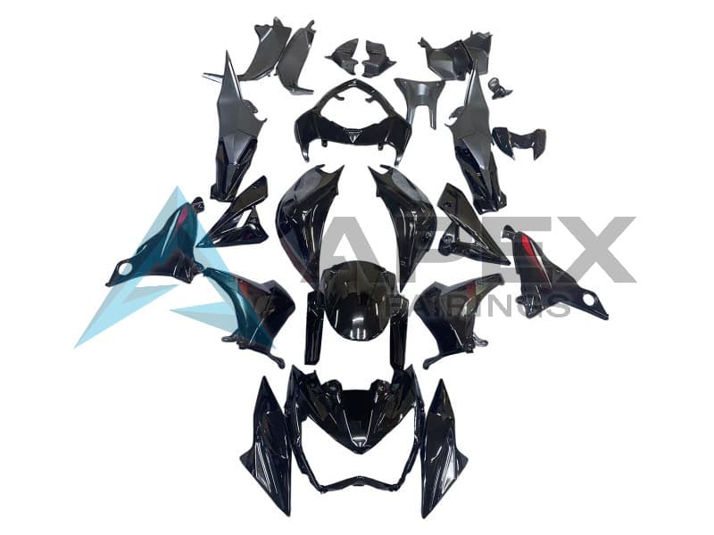 Glossy Black Red - Kawasaki Z800 (2013-2016) ABS Fairings | Apex Fairings