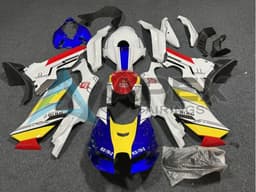 White Blue Red Yellow - Kawasaki ZX-10R (2021-2025) ABS Fairings | Apex Fairings — view 1