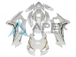 White Gold - Kawasaki ZX-10R (2021-2025) ABS Fairings | Apex Fairings — view 1