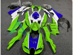 White Green Blue - Kawasaki ZX-10R (2021-2025) ABS Fairings | Apex Fairings — view 1