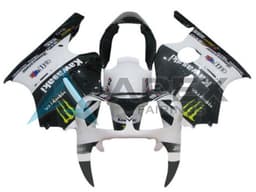 White Black Yellow Monster - Kawasaki ZX-12R (2002-2006) ABS Fairings | Apex Fairings — view 1