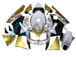 White Gold Black Red Denso - Kawasaki ZX-12R (2002-2006) ABS Fairings | Apex Fairings — view 1
