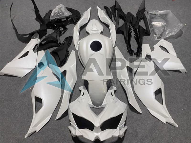 Pearl White - Kawasaki ZX-25R (2019-2026) ABS Fairings | Apex Fairings