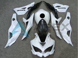 White Matte Black - Kawasaki ZX-25R / ZX-4R / ZX-4RR (2019-2025) ABS Fairings | Apex Fairings — view 1