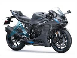 Grey - Kawasaki ZX-6R (2024-2026) ABS Fairings | Apex Fairings — view 1
