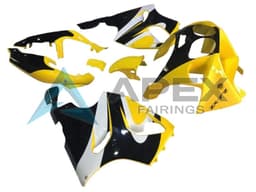 Yellow White Glossy Black - Kawasaki ZX-7R (1996-2003) ABS Fairings | Apex Fairings — view 1