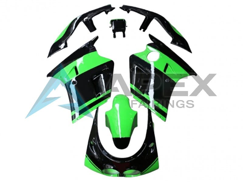 Green Glossy Black - Kawasaki ZXR250 (1989-2007) ABS Fairings | Apex Fairings
