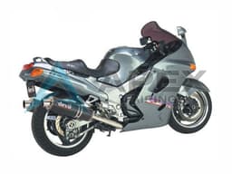 Grey - Kawasaki ZZR1100 (1993-2003) ABS Fairings | Apex Fairings — view 1