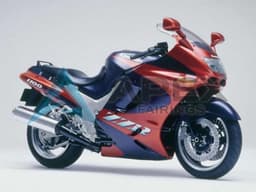 Marron Red Dark Blue - Kawasaki ZZR1100 (1993-2003) ABS Fairings | Apex Fairings — view 1