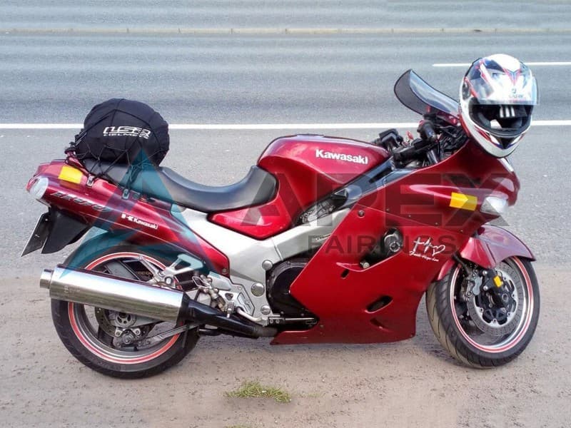 Red - Kawasaki ZZR1100 (1993-2003) ABS Fairings | Apex Fairings