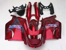 Glossy Red - Kawasaki ZZR1100 (1993-2003) ABS Fairings | Apex Fairings — view 1