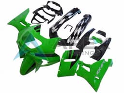 Green Glossy Black - Kawasaki ZZR600 (1998-2003) ABS Fairings | Apex Fairings — view 1