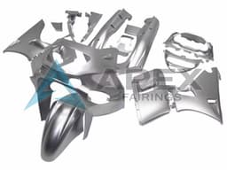Silver - Kawasaki ZZR600 (1998-2003) ABS Fairings | Apex Fairings — view 1