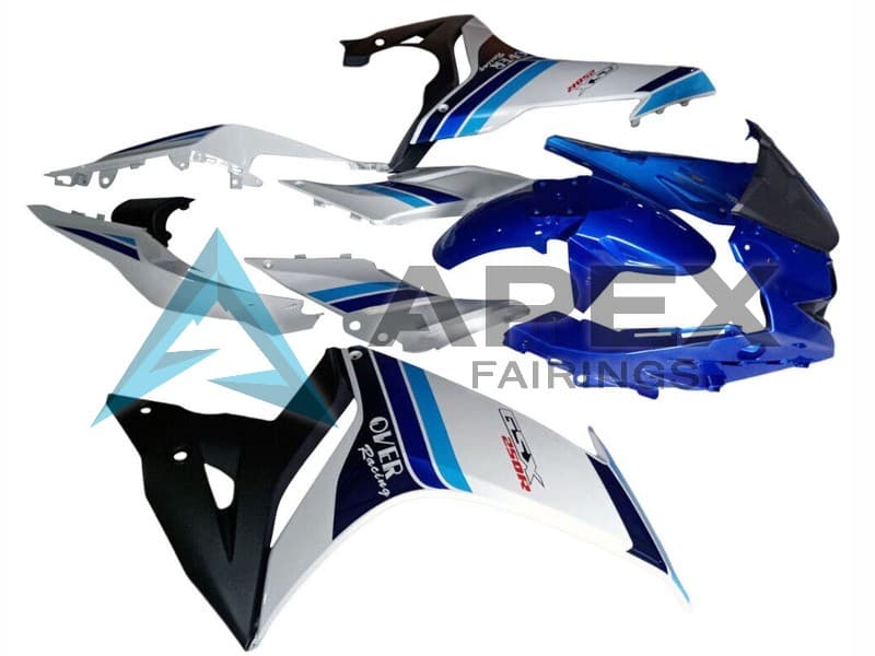 White Blue Black Racing - Suzuki GSX250R (2017-2020) ABS Fairings | Apex Fairings