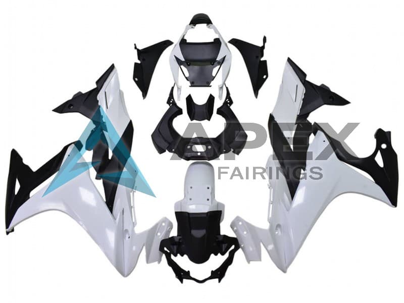 White Black - Suzuki GSX250R (2017-2020) ABS Fairings — Style FE9 | Apex Fairings