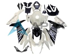 White Glossy Black - Suzuki GSX-R600 (2011-2026) ABS Fairings — Style FE169 | Apex Fairings — view 1