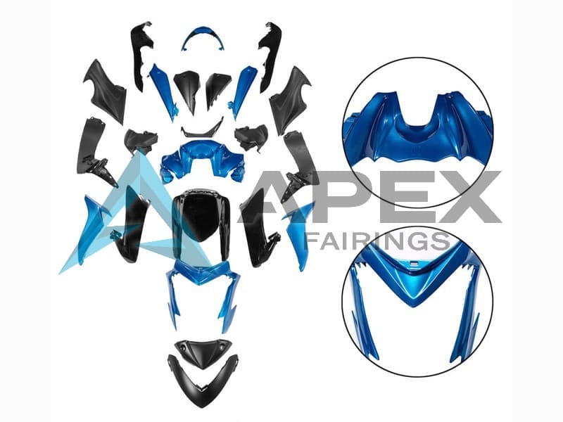 Blue Black - Suzuki GSX-S1000 (2015-2020) ABS Fairings | Apex Fairings