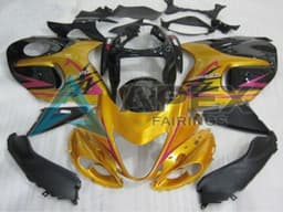 Gold Black Pink - Suzuki GSX-R1300 Hayabusa (1999-2007) ABS Fairings | Apex Fairings — view 1