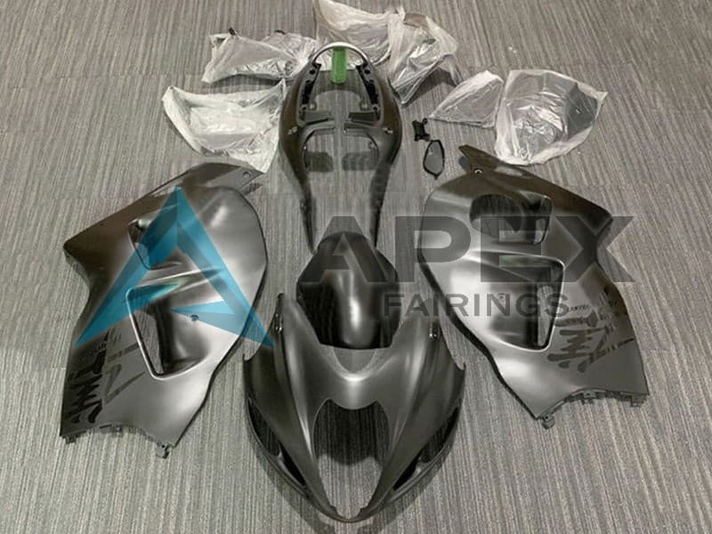 Matte Grey Black - Suzuki GSX-R1300 Hayabusa (1999-2007) ABS Fairings | Apex Fairings
