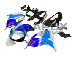 White Blue Black Red - Suzuki TL11000R (1998-2003) ABS Fairings — Style FE29 | Apex Fairings — view 3