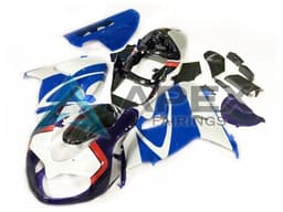 White Blue Black Red - Suzuki TL11000R (1998-2003) ABS Fairings — Style FE30 | Apex Fairings — view 1