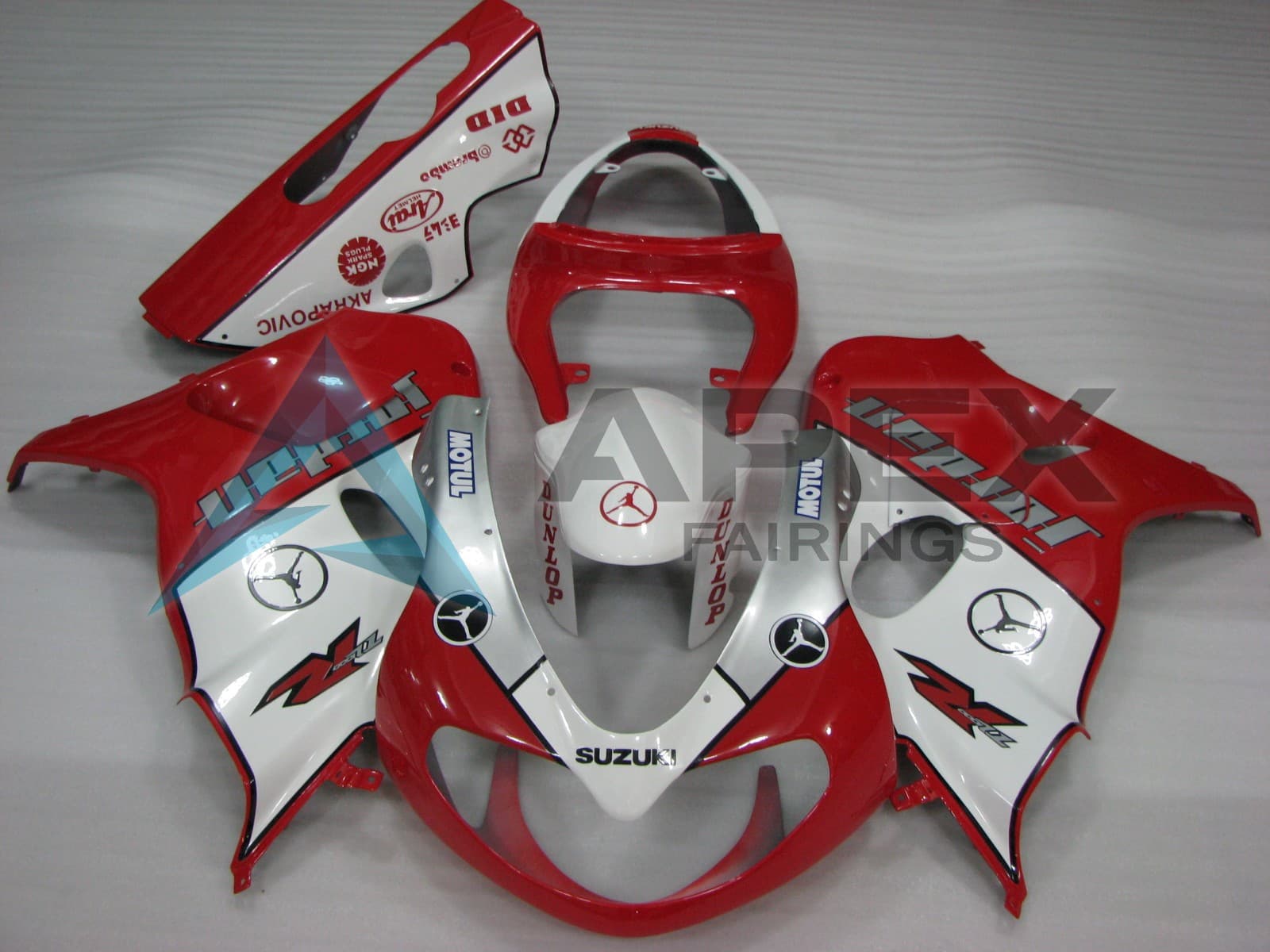 Gloss Red & White - Suzuki TL1000R (1998-2003) ABS Fairings | Apex Fairings