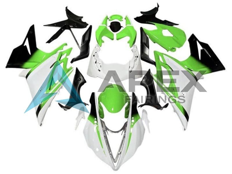 White Green Glossy Black - Triumph Daytona 675 (2013-2016) ABS Fairings | Apex Fairings