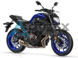 Blue Black - Yamaha FZ-07 / MT-07 (2014-2017) ABS Fairings | Apex Fairings — view 1