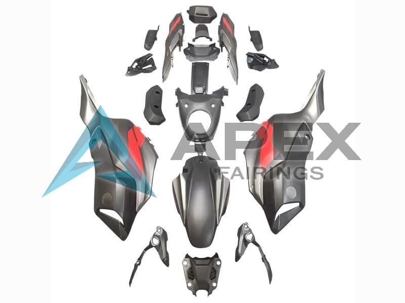 Grey Red - Yamaha FZ-07 / MT-07 (2014-2017) ABS Fairings | Apex Fairings