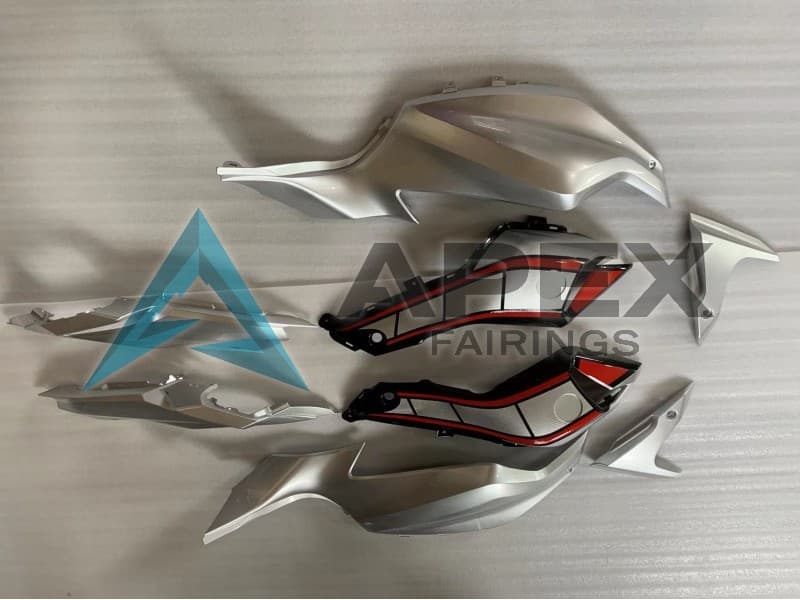 Silver Red Black - Yamaha FZ-07 / MT-07 (2014-2017) ABS Fairings | Apex Fairings